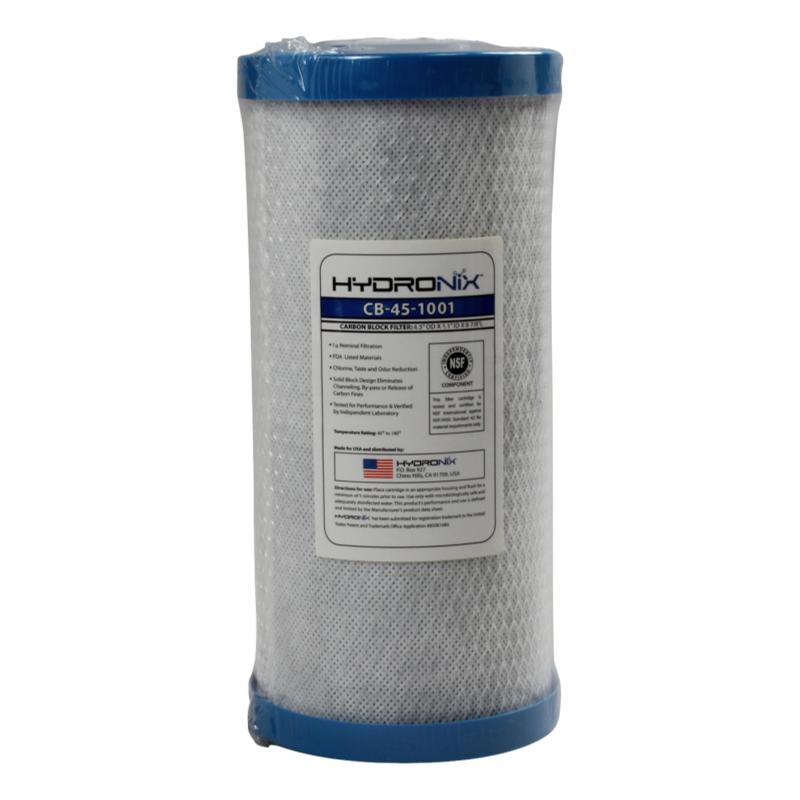 Hydronix Carbon Block Cartridges for Chlorine Bad Taste and Odour Reduction - Multiple Sizes available