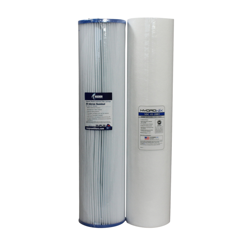 2 Stage Jumbo Replacement Pre-Filter Set with 20 & 1 micron - 10" or 20" option