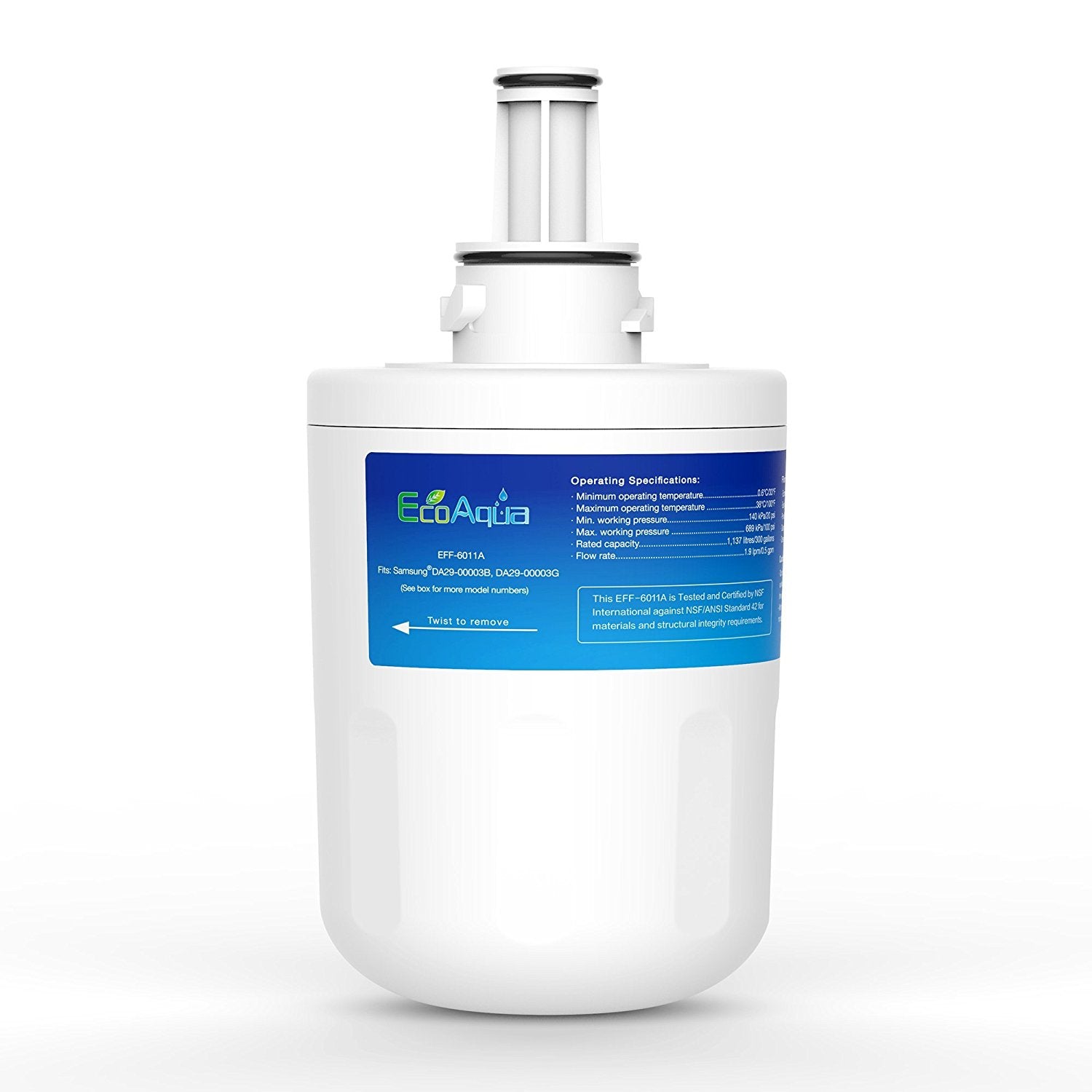 EcoAqua Fridge Filter compatible with DA29-00003G / DA29-00003F
