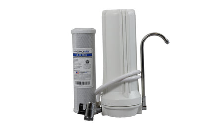 Benchtop Single Stage Filter System for Chlorine Reduction c/w Divertor Valve