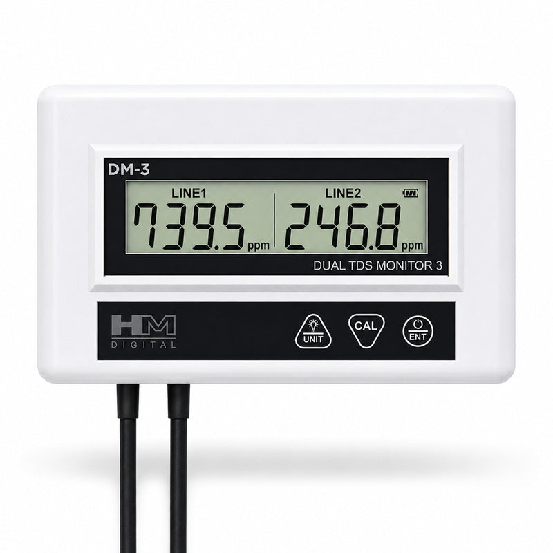 HM Digital DM-3 Commercial Dual Inline EC/TDS Monitor