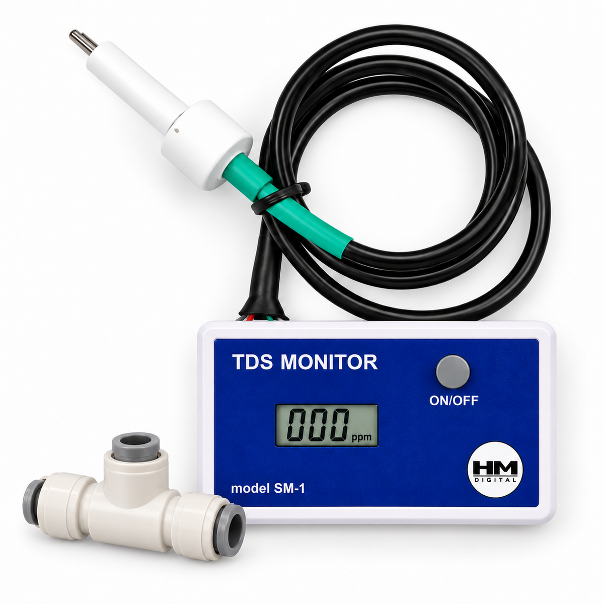 HM Digital SM-1 Single Inline TDS Meter – RO & DI Water Monitor