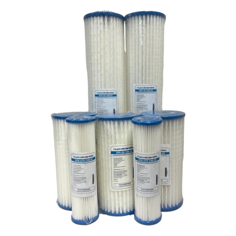 Hydroscientific SPX Series Pleated Cartridges (Microns 0.20, 0.35, 1 and 1 absolute)