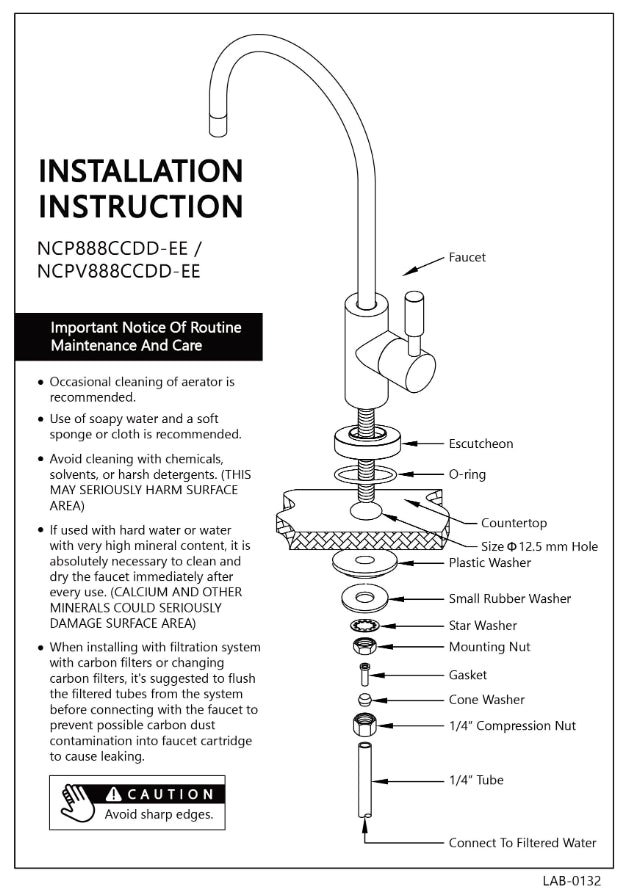 Hydronix EC25 Underbench Tap