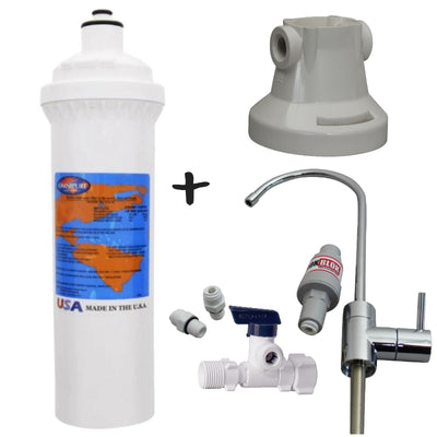 Underbench with ELF NSF53 Quick Change Cartridge for Cryptosporidium Removal c/w Designer Faucet