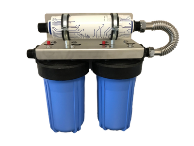 3 Stage Whole House Bacteria Removal System c/w 10" Pre Filtration System - Compact Assembly