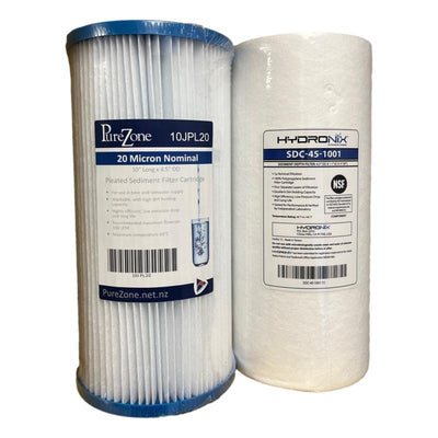 2 Stage Jumbo Replacement Pre-Filter Set with 20 & 1 micron - 10" or 20" options available