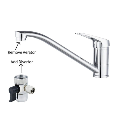 Benchtop Single Stage Filter System for Chlorine Reduction c/w Divertor Valve