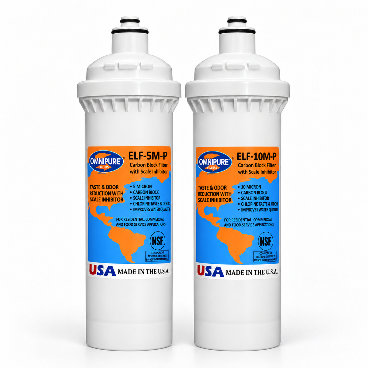 Omnipure ELF Carbon Block Filter with Scale Inhibitor – 5 or 10 Micron