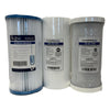 3 Stage Jumbo Replacement Pre-Filter Set with 20, 1 micron and Carbon - 10" or 20" options available