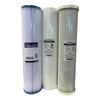 3 Stage Jumbo Replacement Pre-Filter Set with 20, 1 micron and Carbon - 10" or 20" options available