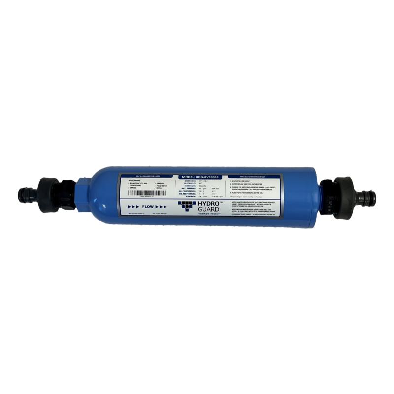 Compact Garden Hose System for removal of Chemicals from Tap Water
