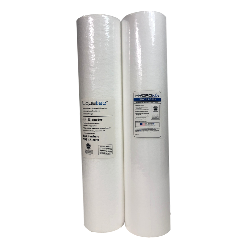 2 Stage Jumbo Replacement Pre-Filter Set with 20 & 1 micron - 10" or 20" option