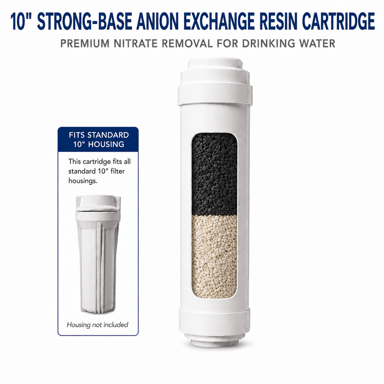 Nitrate Reduction Cartridge – Regenerable Drinking Water Filter