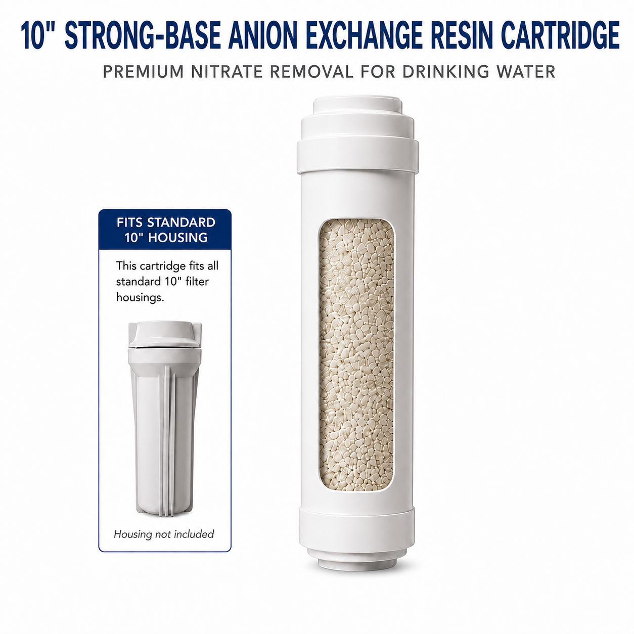 Nitrate Reduction Cartridge – Regenerable Drinking Water Filter