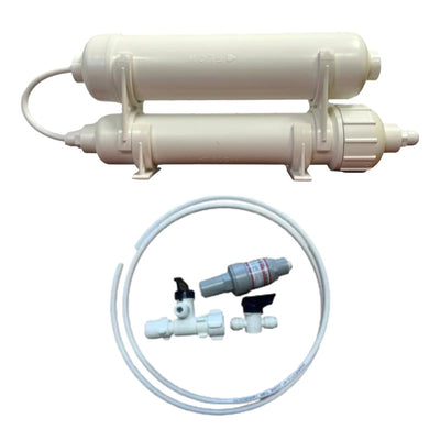 Underbench Double Stage Filter System for Fluoride/Chlorine Reduction c/w Tap