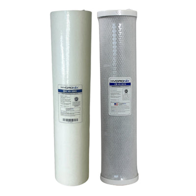 2 Stage whole House Filter Set compatible with Puretec WH2-55 & WH2-60