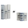 3 Stage Jumbo Replacement Pre-Filter Set with 20, 1 micron and Carbon - 10" or 20" option