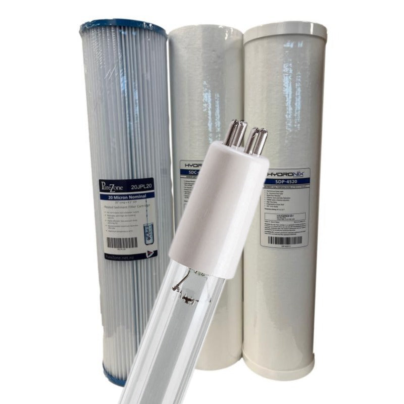 UV Lamp & Filter Kit compatible with Wyckomar UV1200 incl 3 x 20" Filters