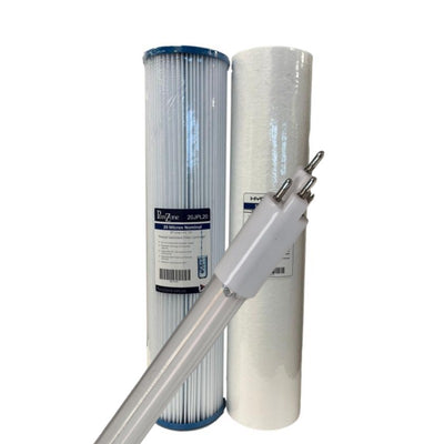 UV Lamp & Filter Kit compatible with Viqua VH410 incl 2 x 20" Filters