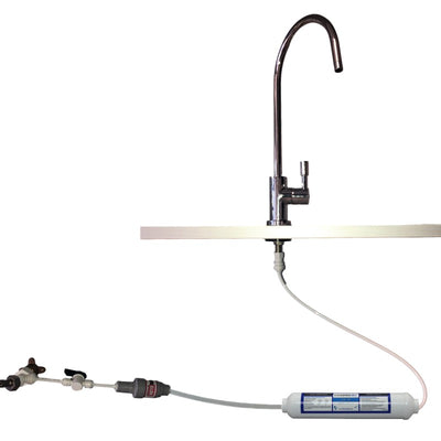 Compact Single Stage Underbench Inline System with Chlorine, Fluoride, Scale Removal and Alkaline Water options